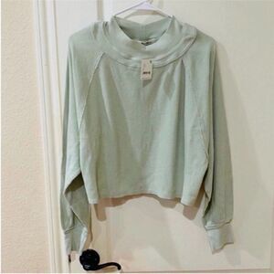 Free People waffle knit top size XS‎